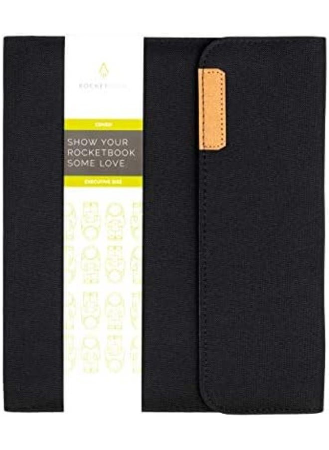 Rocketbook - Rocketbook Capsule 2.0 Folio Cover – Recyclable, Washable, and Durable Notebook Cover with Pen Dock, Magnetic Clasp, and Inner Storage - Image 1