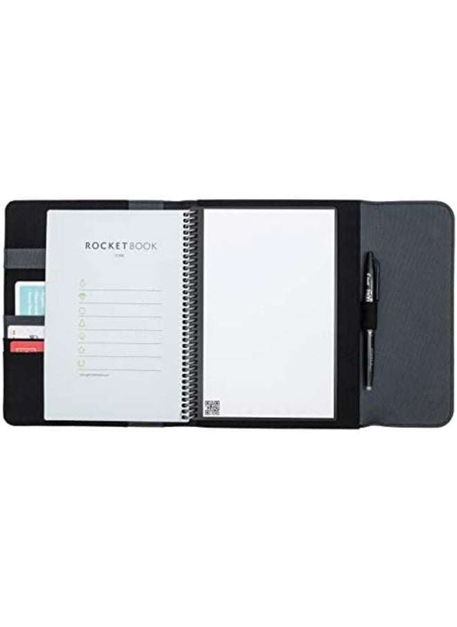 Rocketbook - Rocketbook Capsule 2.0 Folio Cover – Recyclable, Washable, and Durable Notebook Cover with Pen Dock, Magnetic Clasp, and Inner Storage - Image 1