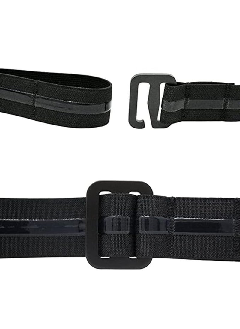SYOSI - 1 Pcs Men Shirt Stays Shirt Lock Belt,Shirt Stays Adjustable Elastic Shirt Holder Keeps Shirt Tucked in for Men,Garter Belt Man Shirt Men’s Shirts Universal Men and Women Lock 110CM - Image 1