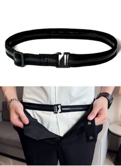 SYOSI 1 Pcs Men Shirt Stays Shirt Lock Belt,Shirt Stays Adjustable Elastic Shirt Holder Keeps Shirt Tucked in for Men,Garter Belt Man Shirt Men’s Shirts Universal Men and Women Lock 110CM  - Image 1