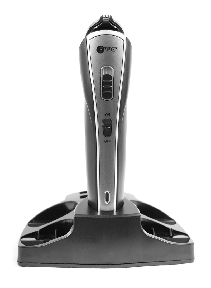 AFRA AFRA Hair Trimmer, AF-1600HTSB, 5 in 1 Set, Rechargeable, With Shaver, Precision Trimmer, Nose Trimmer, Design Trimmer and Full Trimmer, Charge Base, AF-1600HTSB, 1-year warranty. - Image 5
