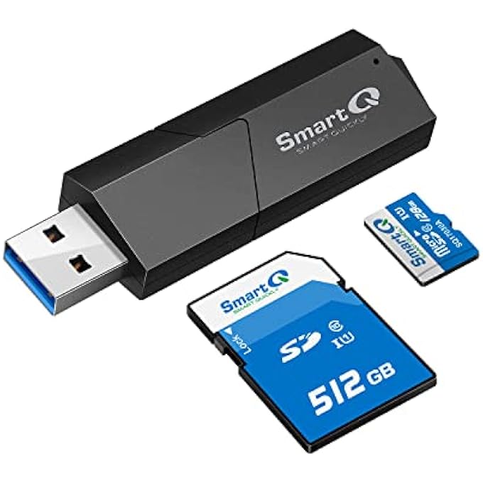 SmartQ C307 USB 3.0 PORTABLE CARD READER FOR SD, SDHC, SDXC, MICROSD, MICROSDHC, MICROSDXC, WITH ADVANCED ALL-IN-ONE DESIGN - Image 1