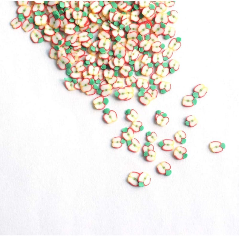 Mezerdoo 100Gram/Bag 3D Tiny Cute Nails Decorations Art Accessories Apple Fruit Slices DIY Nail Decor - Image 2