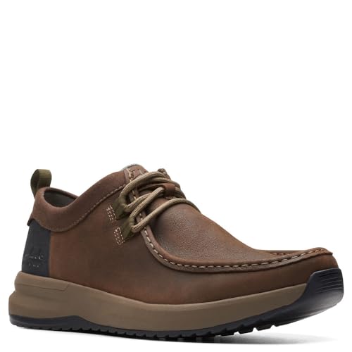 Clarks Men's Wellman Moc Oxford, Dark Brown Leather, 11 - Image 2