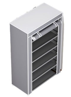 FPC 4-Layer Shoe Rack Storage Cabinet Dustproof Multi-Layer Minimalist Non-Woven Fabric Home Furniture 60 * 28 * 68  - Image 2