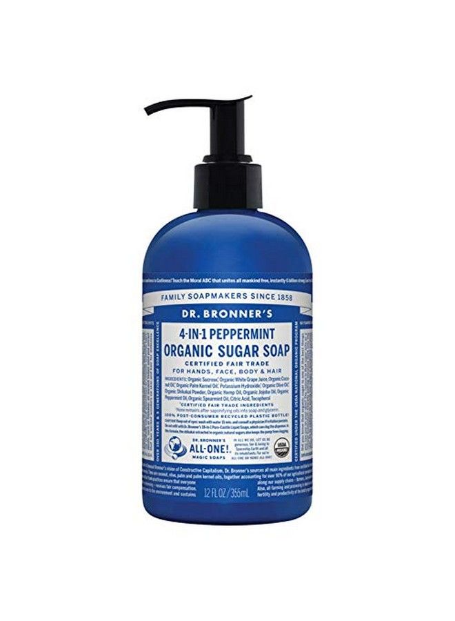 Dr. Bronner's Organic Shikakai Hand Soap Spearmint Peppermint 12 Fl Oz - Image 1
