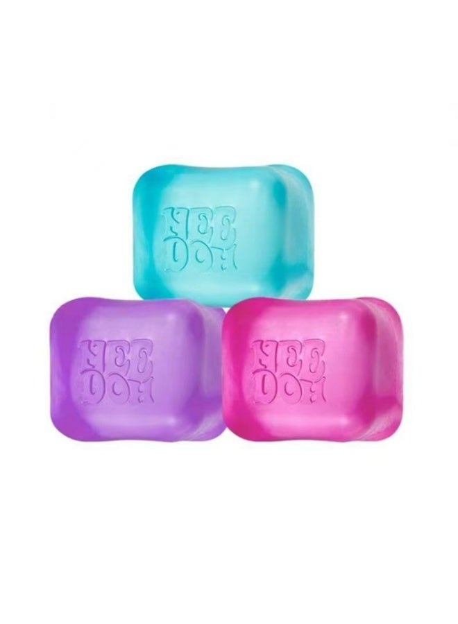 Nice Ice Baby Squishy Cubes, 4-Pack Stress Relief Ice Cube Fidget Toys, Super Solid Squeeze Toys for Kids & Adults - Image 2