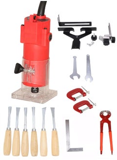 Digital Craft Digital Craft 30000 RPM Woodworking Electric Trimmer 1000W Wood Milling Engraving Slotting Machine Hand Carving Router Machine Electric Trimmer Machine3 Utility Tools6Pc Wood Carving Set  - Image 1