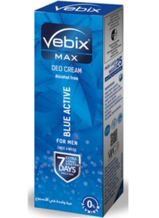 Vebix - Vebix deodorant cream max for men active , 25ml - Image 1