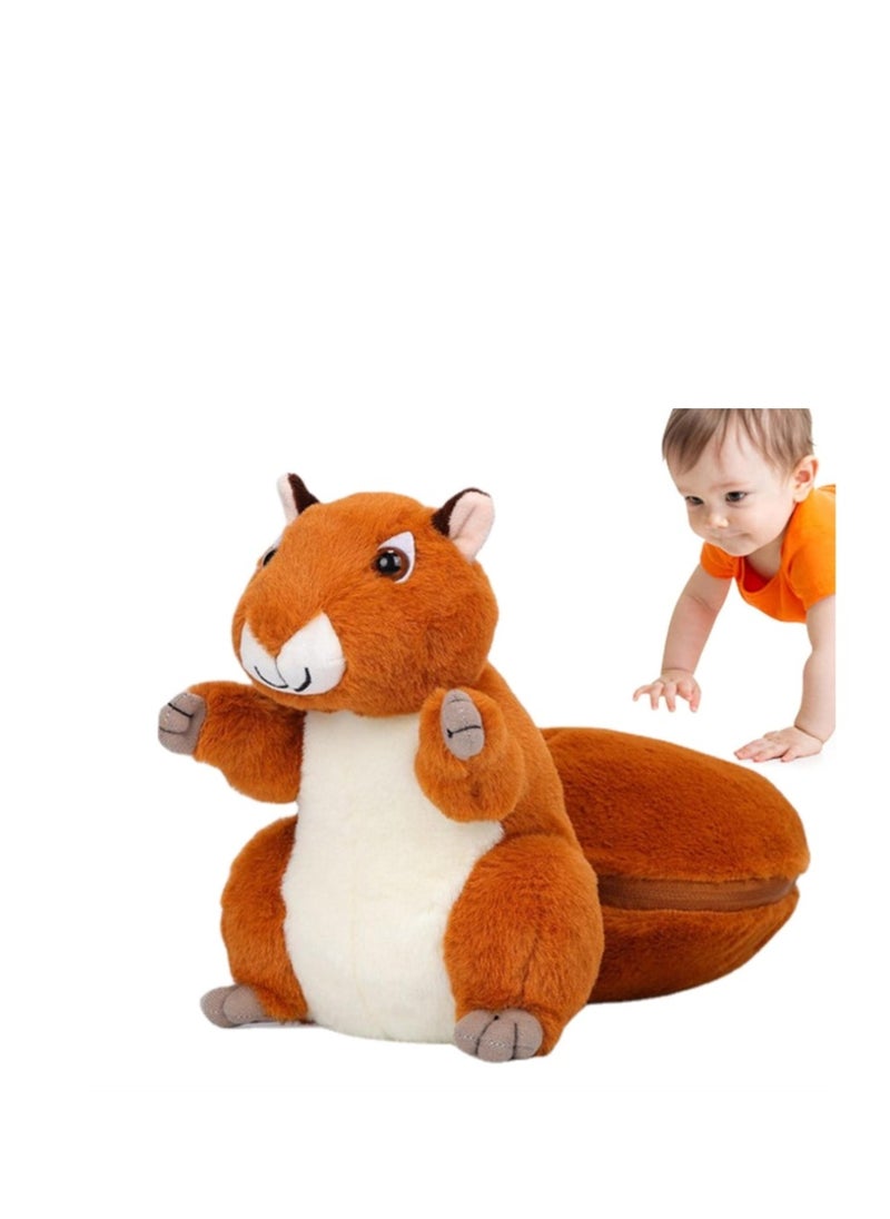 Y&D Soft Plush Huggable Squirrel Realistic Squirrel Stuffed Animal Plush Toy Cute Wild Life Cuddle Gifts For Holiday  - Image 1