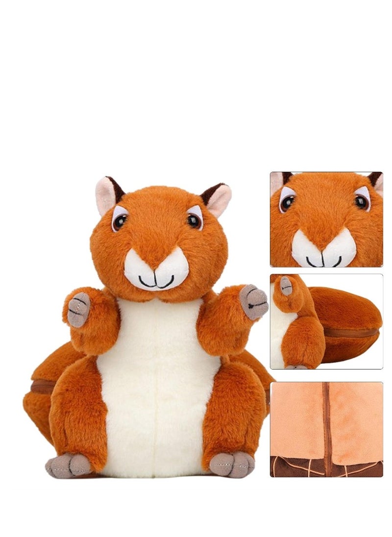 Y&D Soft Plush Huggable Squirrel Realistic Squirrel Stuffed Animal Plush Toy Cute Wild Life Cuddle Gifts For Holiday  - Image 5