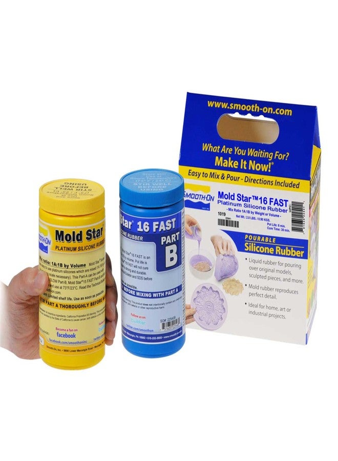 Smooth-On Mold Star™ 16 Fast Platinum Silicone Rubber, Silicone Mold Making Kit - Pint Unit - Image 1