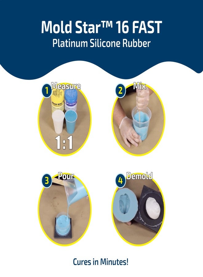 Smooth-On Mold Star™ 16 Fast Platinum Silicone Rubber, Silicone Mold Making Kit - Pint Unit - Image 2