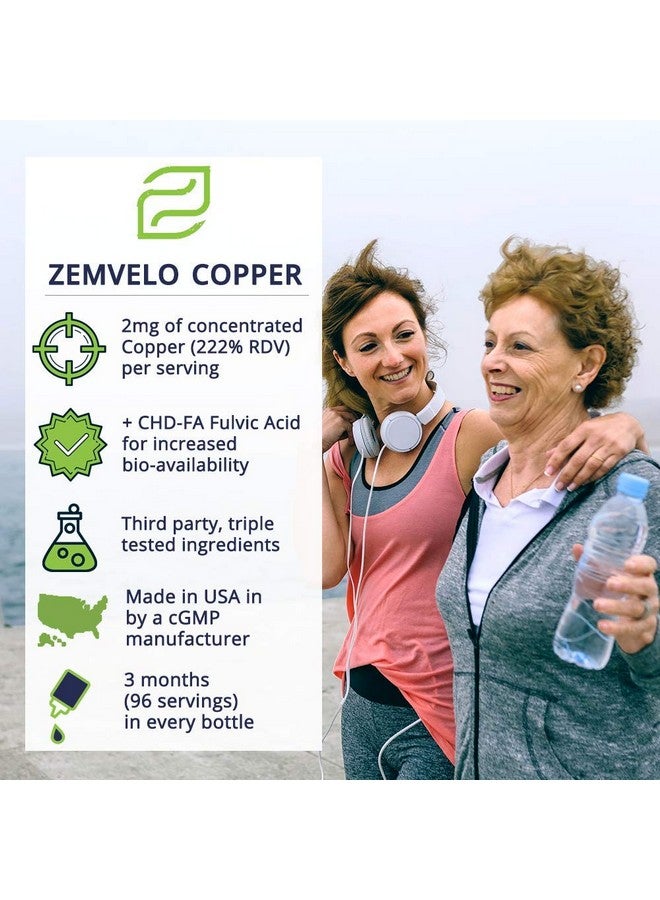 Zemvelo Liquid Ionic Chelated Copper | Natural Elixir for Healthy Connective Tissue | Healthy Hair, Skin, Nails & Collagen | Healthy Iron Levels | Mood Balance | 3 Month Supply - Image 5