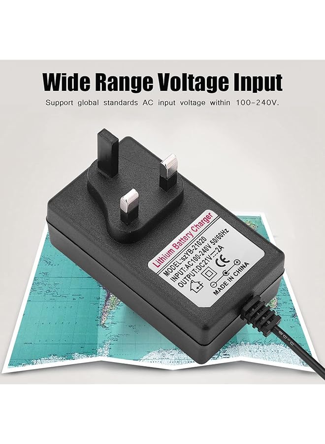Jaerb بطارية ليثيوم 100-240 فولت تيار متردد 21 فولت 2 أمبير لسيارة ألعاب المصابيح الأمامية (قابس المملكة المتحدة) - Image 4