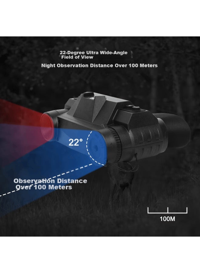 Jhopt Juhong Gs3.5x15 Binocular Helmet Digital Night Vision Goggles 22° Wide Angle View Recording Playback Full Night Vision Hd Display Compact Lightweight - Image 2