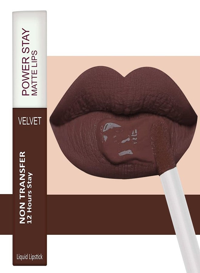 ForSure® Liquid Matte Lipstick Waterproof - Power Stay Lipstick combo (Upto 12 Hrs Stay) (Cherry Maroon, Deep Brown) - Image 3