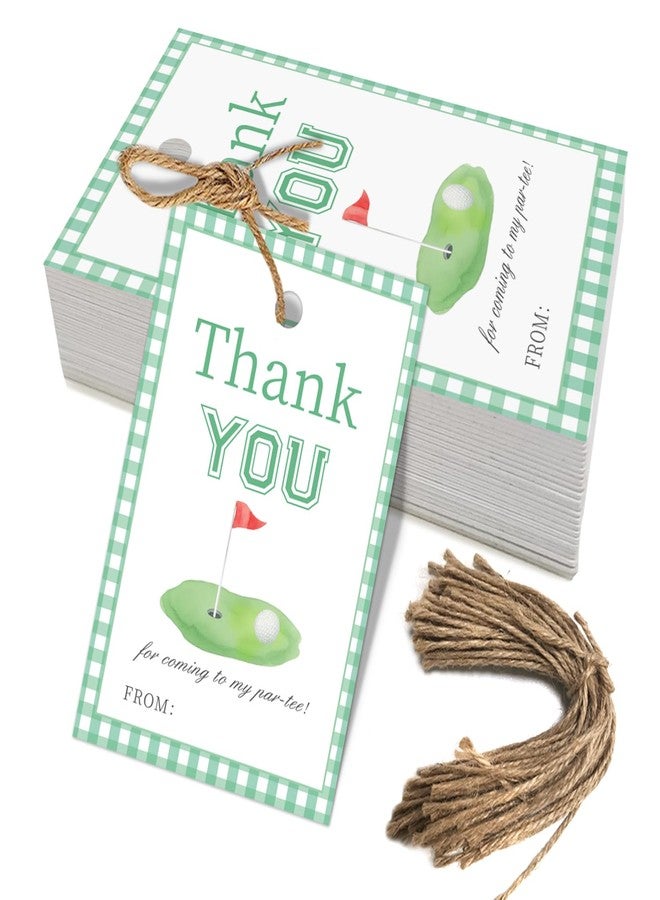 Aukolass 50pcs Golf Thank You Tags, Golf Favor Tags for Sport Themed Birthday and Baby Shower Party Gift Wrapping Decoration - Image 1