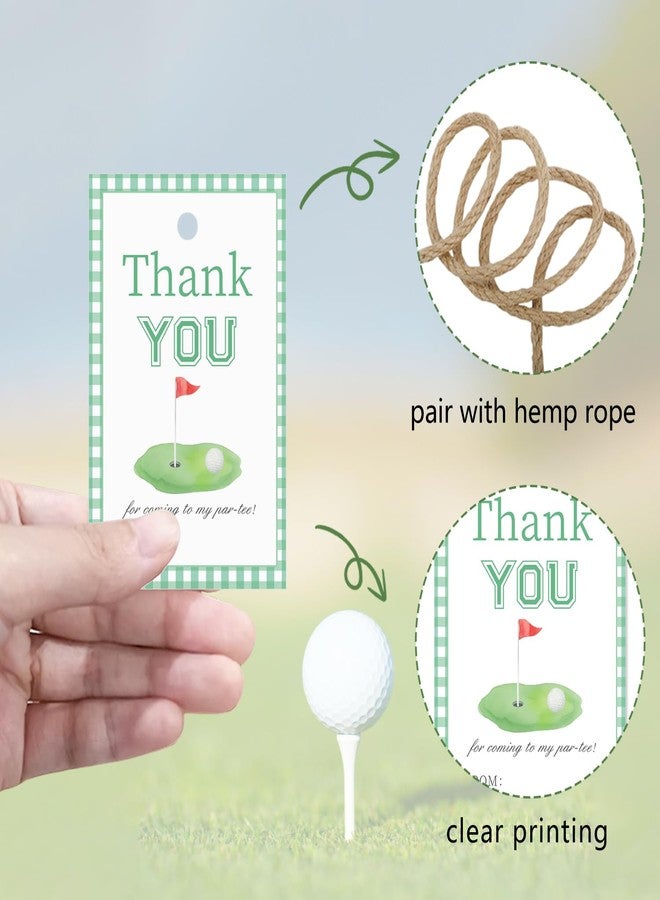 Aukolass 50pcs Golf Thank You Tags, Golf Favor Tags for Sport Themed Birthday and Baby Shower Party Gift Wrapping Decoration - Image 3