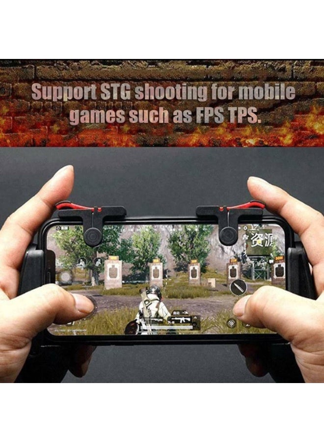 أزرار تحكم D9 للألعاب على الهواتف المحمولة للعبة PUBG - وحدة تحكم L1R1 للهواتف الذكية - لوحة ألعاب بأربعة أصابع مع أزرار حساسة - متوافقة مع أجهزة Android و iPhone - Image 3