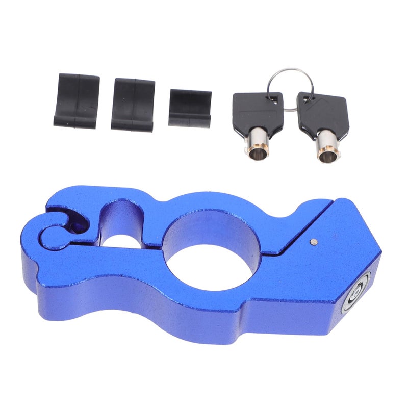 Blue Motorcycle Throttle Lock Heavy Duty Aluminum Handlebar Security For Mopeds Scooters ATV - Image 2