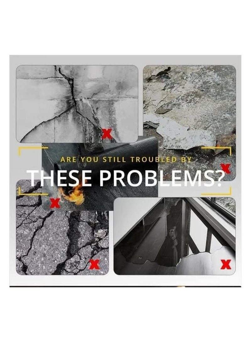 Excefore Super Strong Aluminum Foil Butyl Tape Super Waterproof Tape Self Adhesive Adhesive Tape Kitchen and Bathroom House Roof Mending Materials for Pipes Patch Holes  - Image 4