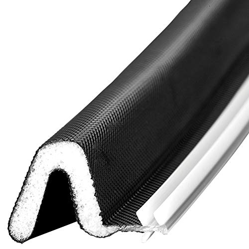 Trademark Hardware Black Weather Stripping Door Seal - Door Insulation Strips, Door Seal Strip for Door Frame Set Includes - One Header Strip of 36" and Two Jambs Strips of 84" - Image 1