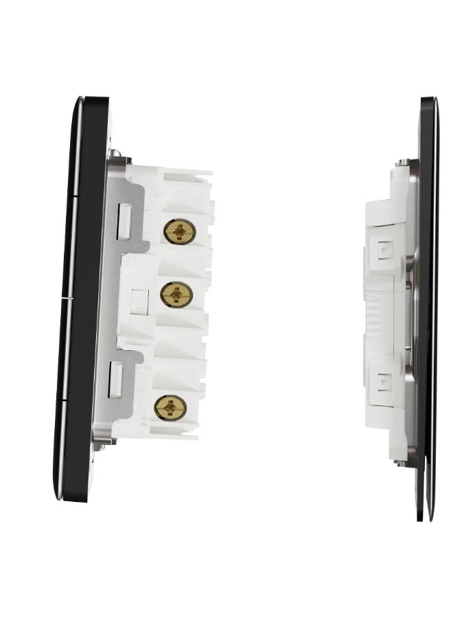 CL Single button electric switch, piano black color, modern and distinctive design. - Image 3
