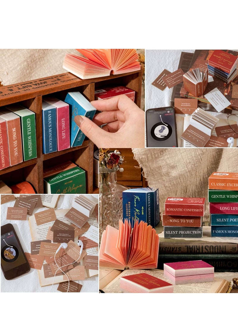 SOLARAE 800 Pcs Mini Dictionary Scrapbook Decor Craft Paper Vintage Small Dictionary Paper Scrapbook Vintage Scrapbook Supplies Scrapbook Magazine Album Notebook DIY Craft Decor - Image 3