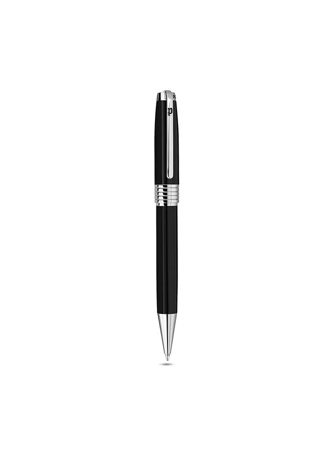 POLICE Lithos Pen Black and Silver with Blue Ink