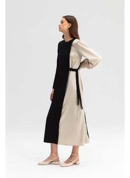 Touche Contrast Color Dress  - Image 3