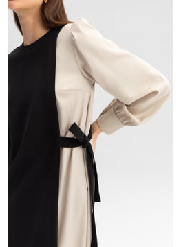 Touche Contrast Color Dress  - Image 4