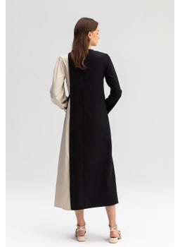 Touche Contrast Color Dress  - Image 5