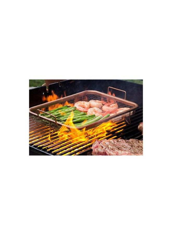 Group Tiger Non-stick Copper Oven Tray With An Air Fryer For Oven - Brown - Image 3