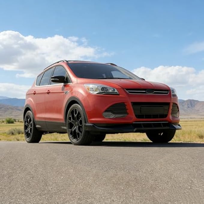 Sts.Ev01 STSEV01 Front Bumper Lip Splitter Spoiler Fit for Ford Escape 2013 2014 2015 2016 Accessories S/SE/SEL/Titanium, 3pcs Air Dam Chin Body Kit Underbody Lip (Gloss Black) - Image 5