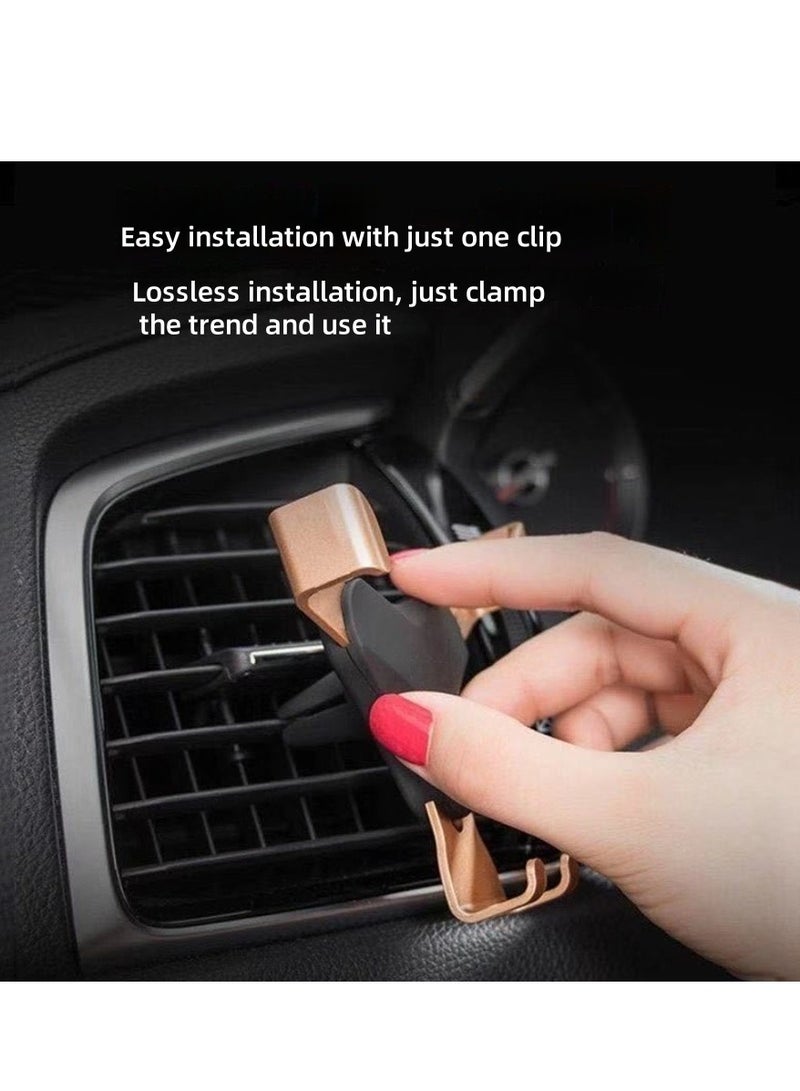 Air Vent Car Phone Holder Car Phone Holder with One-Click Release 360 ​​Degree Rotating Phone Air Vent Holder Compatible with iPhone Samsung etc - Image 2