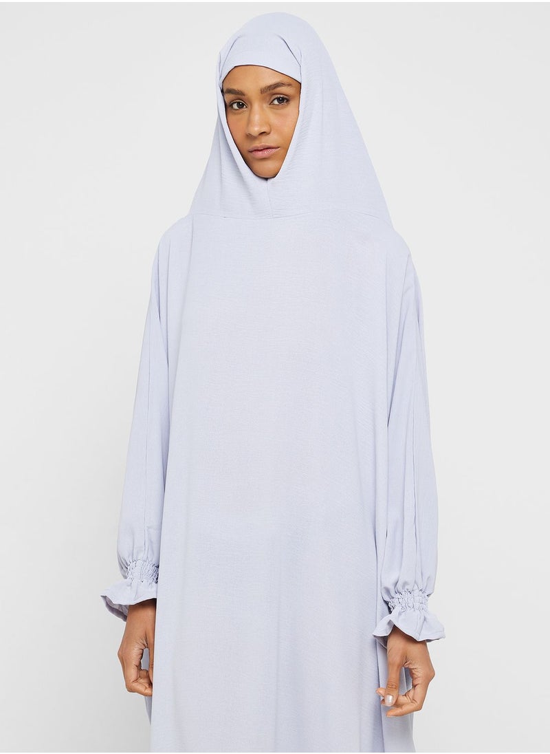 hayas closet - Prayer Dress With Shirred Sleeve Detail - Image 1