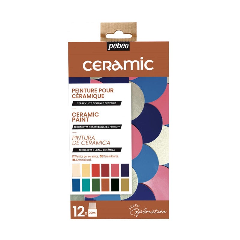 Pebeo 757451 Ceramic Explorer Set Assorted 12X20ML
