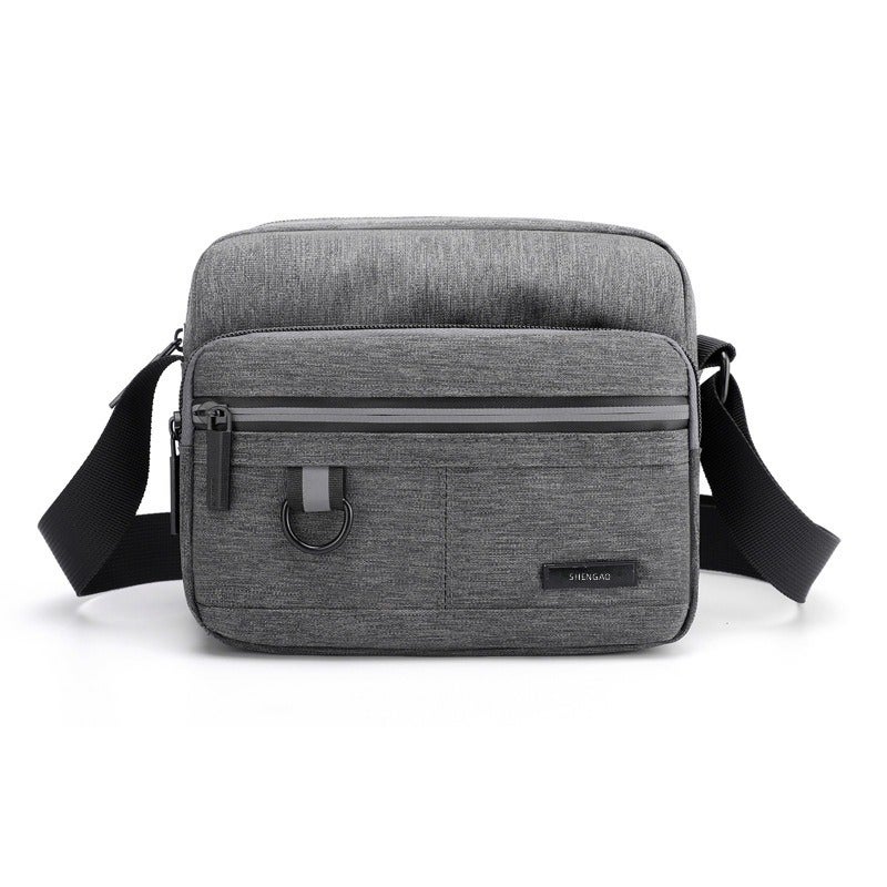 Men's Business Oxford Cloth Shoulder Bag - Simple Casual Large Capacity Crossbody Briefcase