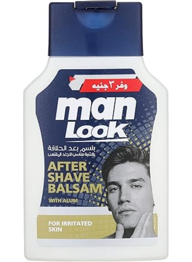 مان لوك بلسم ما بعد الحلاقة من مان لوك بخلاصة الشبة للبشرة الحساسة، 125 جرام