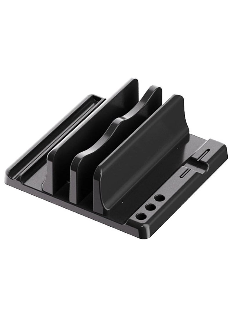 General Stands Vertical Laptop Stand for Desk Vertical Laptop Holder with Adjustable Slots Space-Saving Laptop Holder for Desk Portable Computer Stands Compatible with All Notebooks  - Image 1