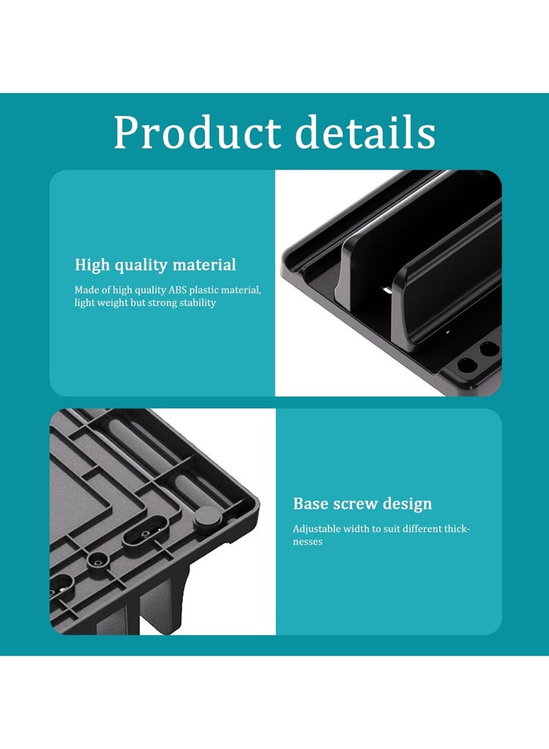 General Stands Vertical Laptop Stand for Desk Vertical Laptop Holder with Adjustable Slots Space-Saving Laptop Holder for Desk Portable Computer Stands Compatible with All Notebooks  - Image 4