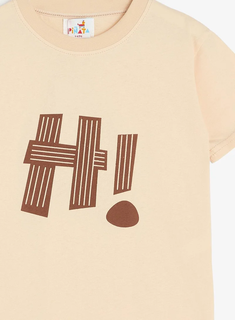 Pinata  Printed Cotton Basic Tshirt for Men | Best Price UAE