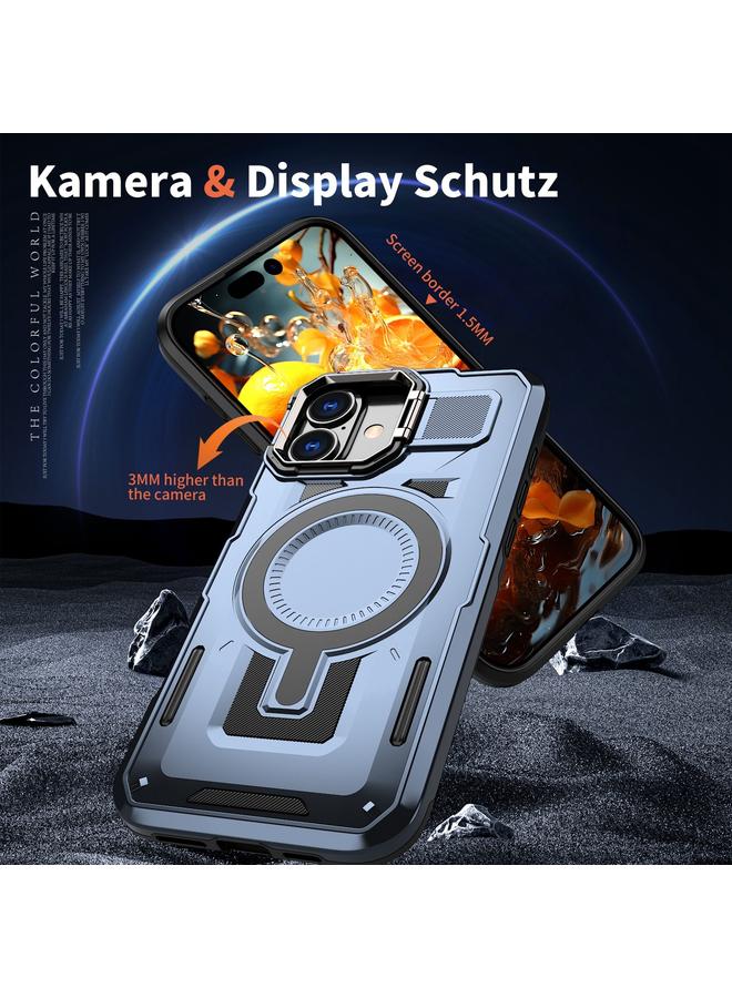 erorex Case For iPhone 16 Shield Hollow Frame Holder MagSafe Phone Case - Image 2