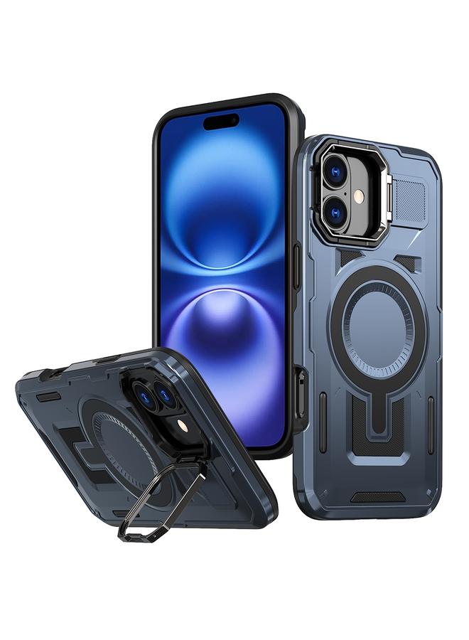 erorex Case For iPhone 16 Shield Hollow Frame Holder MagSafe Phone Case - Image 1
