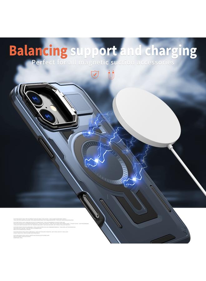 erorex Case For iPhone 16 Shield Hollow Frame Holder MagSafe Phone Case - Image 4