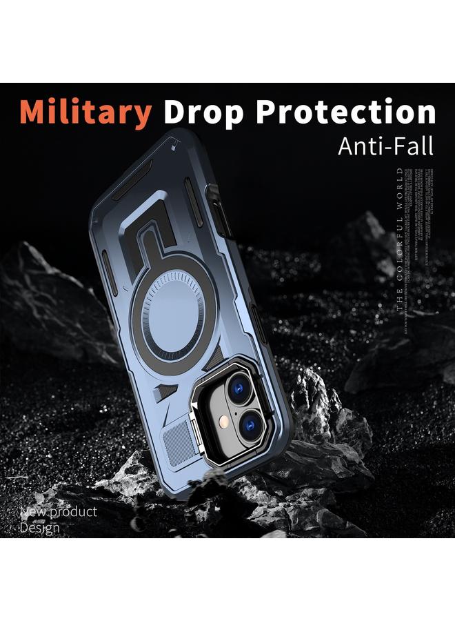 erorex Case For iPhone 16 Shield Hollow Frame Holder MagSafe Phone Case - Image 5