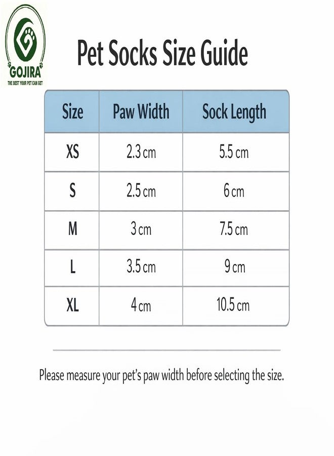 Gojira/Pet/Dog Warm Anti Slip/Skid Proof Paw Protector/Socks (M for Puppies) (Pink & Red) - Image 4
