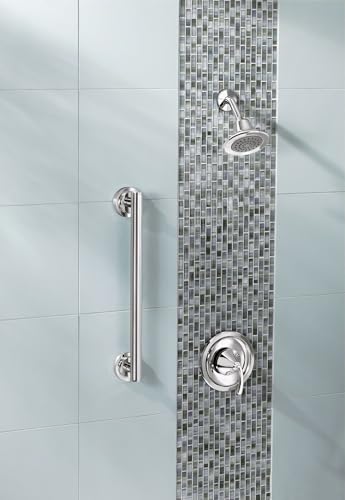 Moen YG0712CH Bathroom Safety 12-Inch Stainless Steel Modern Bathroom Grab Bar, Chrome - Image 4