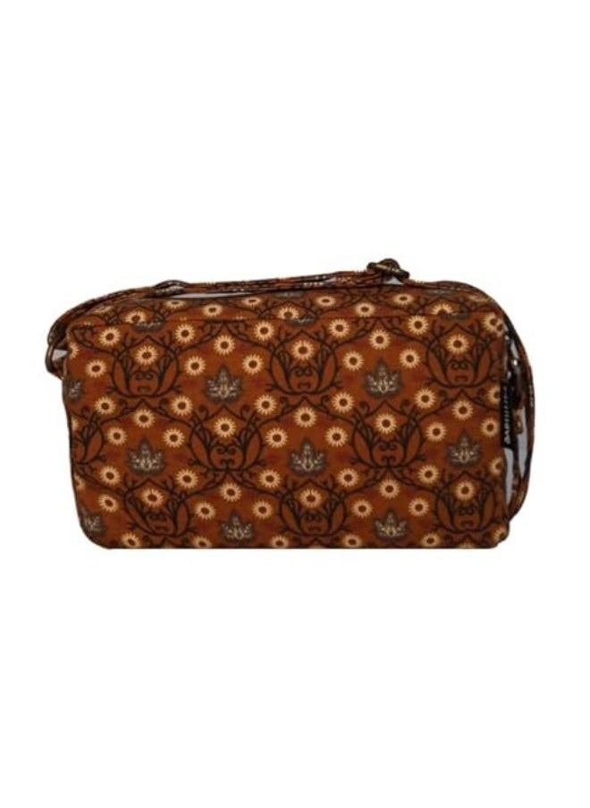 earthsave earthsave Cotton Premium Sling Bag - Floral Brown | Sling Bag for Women with Adjustable strap | Cross Body Bag for woman  - Image 1